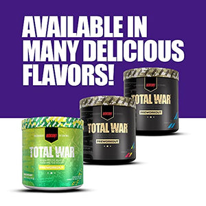 Redcon1 Total War Preworkout - 30 Servings, Boost Energy, Increase Endurance and Focus, Beta-Alanine, Caffeine (Grape)