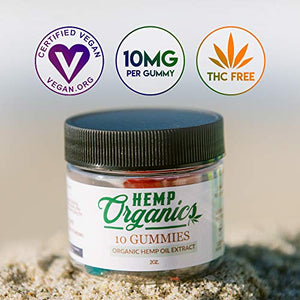 Hemp Gummies For Pain And Anxiety Relief - 56,699MG - Anxiety Supplements - Natural Calm Gummies - Sleep Gummies For Adults - Stress Gummies - Organic Gummies - 10MG Each - 10 Pack - HEMP ORGANICS