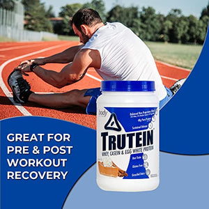 Body Nutrition Protein Trutein Powder - Pumpkin Pie 2lb Whey, Natural Keto Drink - Workout, Recovery