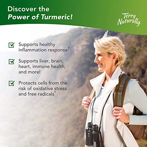 Terry Naturally Turmeric 50X - 60 Capsules - Extra Strength Curcumin - Up to 50x Stronger Than Plain Turmeric - Immune Support - Liver, Brain & Heart Health - Non-GMO - 30 Servings