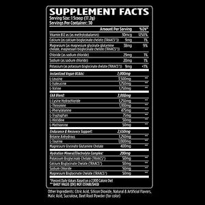 VMI Sports | Aminogex Ultra | BCAA Powder | Amino Acids + Betaine and Glutamine | Amino Acid Post Workout Recovery Drink | Intra Workout Drink with TRAACS Electrolytes | (Red Fruit Candy, 30 Servings)