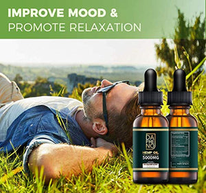 10000mg Hemp Oil, Relief, Grown & Made in USA, Natural Pure Organic, Vegan Friendly