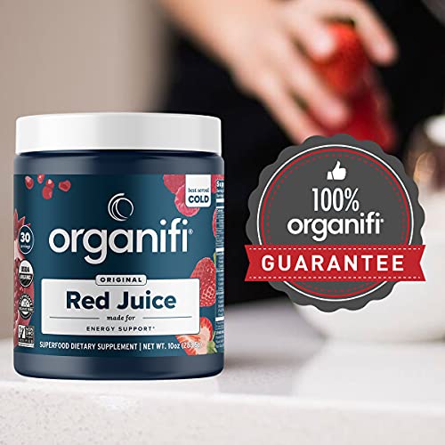Organifi: Red Juice- Organic Superfood Powder - Energy Support - 3 Pack - Loaded with Antioxidants - Helps Support Energy