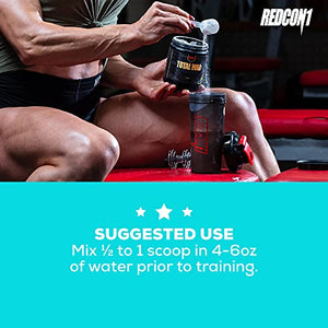 Redcon1 Total War Preworkout - 30 Servings, Boost Energy, Increase Endurance and Focus, Beta-Alanine, 350mg Caffeine, Citrulline Malate, Nitric Oxide Booster - Keto Friendly (Rainbow Candy)