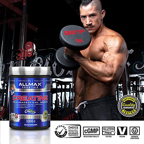 ALLMAX Nutrition - Creatine Monohydrate, Micronized Creatine Powder for Strength and Muscle Recovery, Gluten Free & Fast Absorbing, 100g