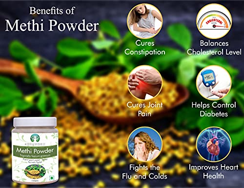 AYURVEDASHREE Fenugreek Seeds Powder 100 Gm I Trigonella foenum-graecum Sd. | Methi Powder | Spice Indian Cuisine | Hair Care | Improves Digestion