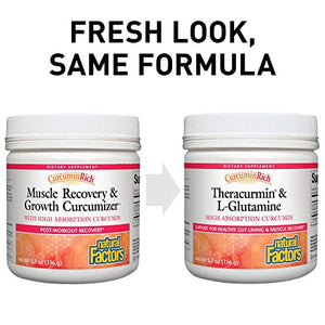 CurcuminRich Theracurmin & L-Glutamine by Natural Factors, Post-Workout Curcumin Powder