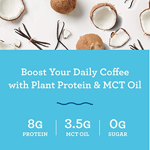 Amazing Grass Amazing Protein Creamer, Plant-Based Protein with Coconut MCT Oil, Vanilla, 12 Servings, 7.6 Ounce (Pack of 1)