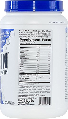 Body Nutrition Trutein Mocha 2lb Protein Shakes/Shake, Meal Replacement Drink Mix, Post/Pre Workout Recovery Shake Powder, Breakfast Shake