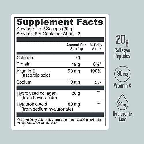 Vital Proteins Collagen Peptides Powder Supplement, Shrink-Wrapped 9.33oz Bundle, Hydrolyzed Collagen - Non-GMO - Dairy&Gluten Free - 20g per Serving - Unflavored 9.33oz Canister Pack of 2