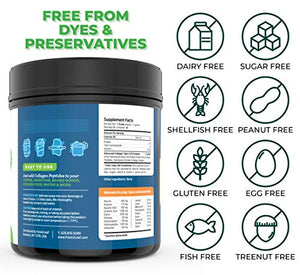 Advanced Hydrolyzed Collagen Peptides – Unflavored Protein Powder - Mixes Into Drinks and Food - Pasture Raised, Grass Fed - for Paleo and Keto; Joints and Bones - 41 Servings - by ForestLeaf