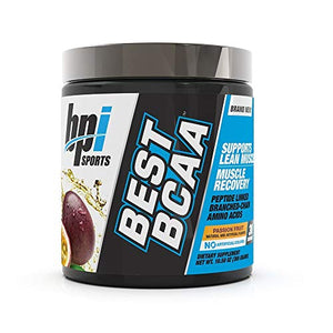 BPI Sports Best BCAA - The Building Blocks of Protein and Muscle - Supports Metabolism - Omega 6 - Passion Fruit, 30 Servings, 300 g