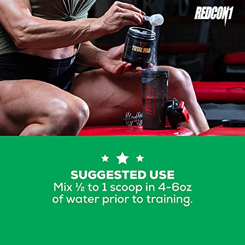 Redcon1 Total War PreWorkout - 30 Servings, Boost Energy, Increase Endurance and Focus, Beta-Alanine, Caffeine (Pineapple Juice)