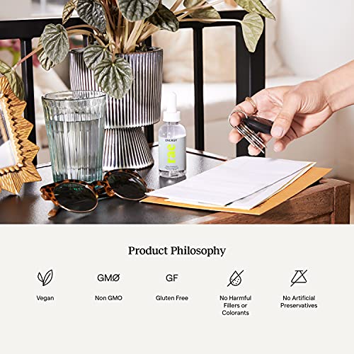 Rae Energy Drops - Liquid Energy Supplements for Women with B Vitamins, Thiamine and Caffeine - Vegan Natural Energy Support - Invigoration Without The Crash - 60 Day Supply