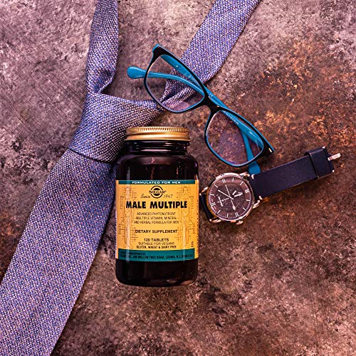 Solgar Male Multiple, 180 Tablets - Multivitamin, Mineral & Herbal Formula for Men - Advanced Phytonutrient - Vegan, Gluten Free, Dairy Free - 90 Servings