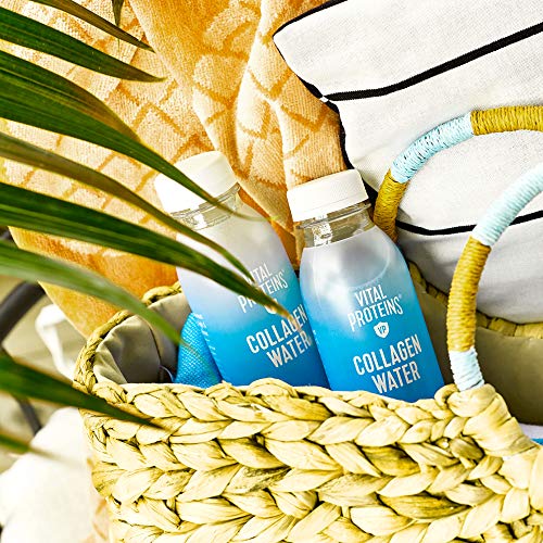 Vital Proteins Collagen Water™, 10g of Collagen per Bottle, Made with Real Fruit Juice, Dairy & Gluten Free - Original Lemon, 12 Pack