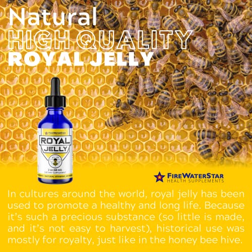 Royal Jelly - 500mg - 2oz - Natural - Non-GMO - Bee Powered Superfood - Natural Vitamins, Minerals, Antioxidants - Anti Aging - Skin Health - Immune System Support