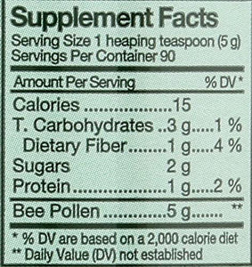 YS Bee Farms, Bee Pollen Organic, 16 Ounce