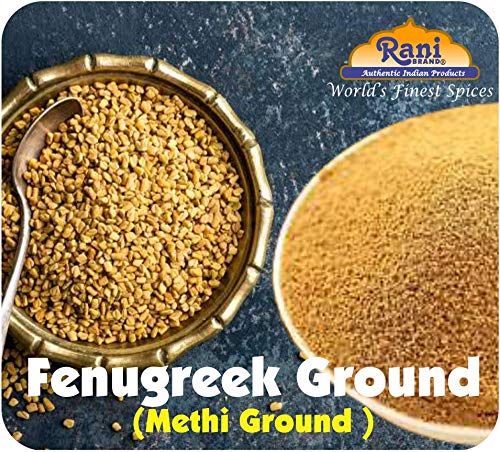 Rani Fenugreek (Methi) Seeds Ground Powder 3oz (85g) Trigonella foenum graecum | Gluten Friendly | Non-GMO (used in cooking & Ayurvedic spice) 