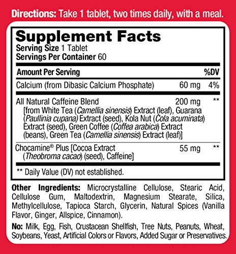 PROLAB Advanced Caffeine Tablets, 60-Count (Pack of 1)