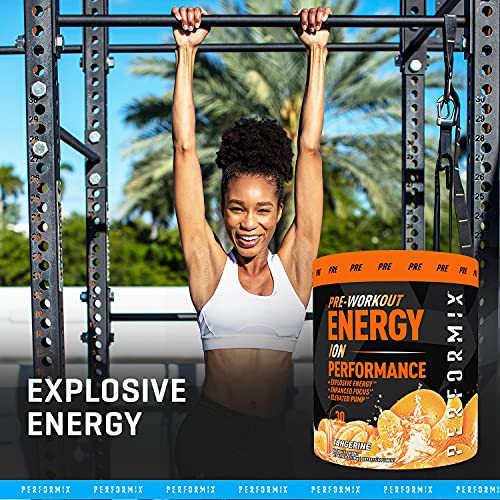 Performix ION Pre-Workout Powder, Explosive Energy, Enhanced Focus, Elevated Pump (30 Servings, Tangerine)