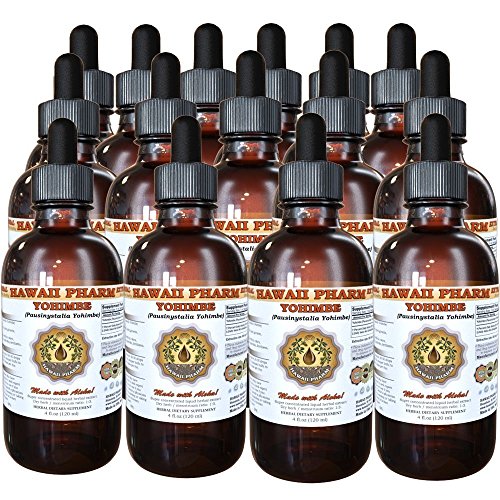 Yohimbe Liquid Extract, Yohimbe Liquid (Pausinystalia Yohimbe) Tincture 15x4 oz