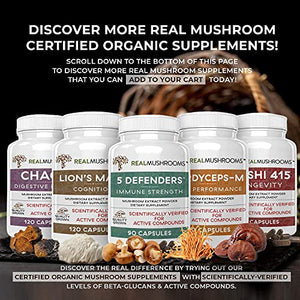 Real Mushrooms Reishi Mushroom Capsules for Longevity (90ct) Vegan, Non-GMO Reishi Extract, Reishi Mushroom Supplement for Relaxation, Better Sleep, Overall Wellness, Also Safe for Pets