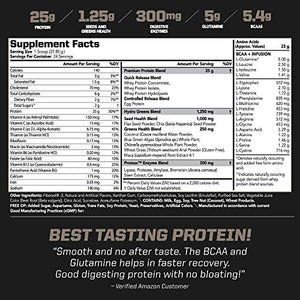 PMD Sports Amplify XL Premium Whey Protein Supplement Hydro Greens Blend - Glutamine and Whey Protein Matrix with Superfood for Muscle, Strength and Recovery - Strawberry Slam (24 Servings)