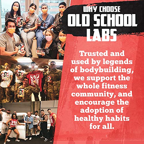 OLD SCHOOL VINTAGE BLAST – All Natural Pre-Workout Powder, Smooth Energy, NO2 Pumps, Training Endurance, D-Aspartic Acid, Citrulline, Beta Alanine, Carnitine, Vit C, Blueberry Lemonade, Vegan, Non-GMO