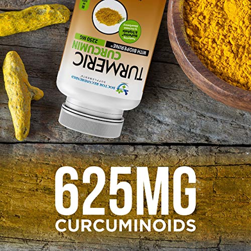 Turmeric Curcumin - 2250mg/d - 95% Curcuminoids - 180 Veggie Caps with Black Pepper Extract (Bioperine) - 750mg Capsules - Most Powerful Turmeric Supplement with Triphala (Pack of 3)