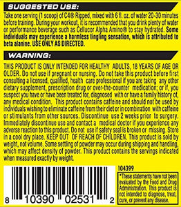 C4 Ripped Pre Workout Powder Cherry Limeade | Creatine Free + Sugar Free Preworkout Energy Supplement for Men & Women | 150mg Caffeine + Beta Alanine + Weight Loss | 30 Servings