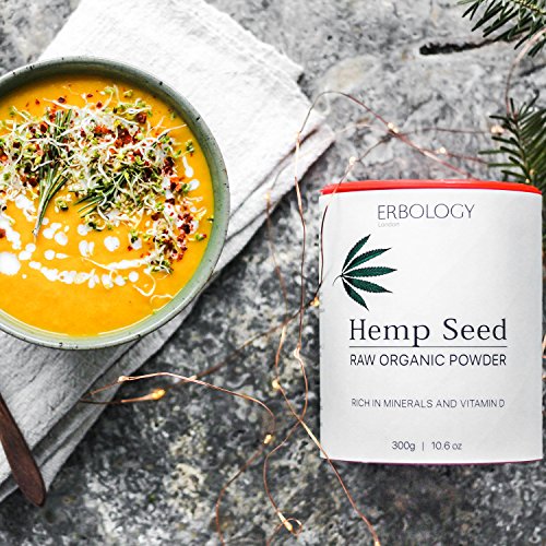 Organic Hemp Protein Powder 10.6 oz - Rich in Vitamin D and Minerals - Raw - Gluten-Free
