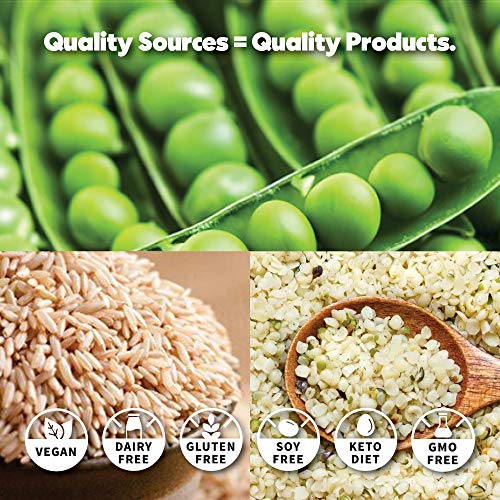 True Nutrition Vegan Protein Optimizer Formula - Non-GMO Plant Based Vegan Protein Powder with Pea Protein Isolate, Rice Protein Concentrate, and Hemp Protein - Vanilla - 1LB