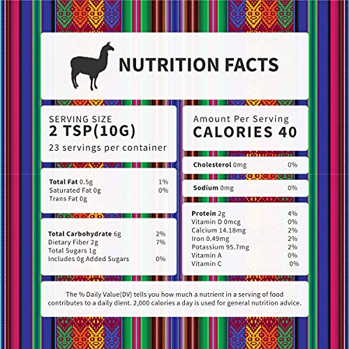 Qhali Kay Organics Muscle Strength 8 oz - Organic Quinoa, Maca, Cacao, Lucuma, and Sacha Inchi - USDA Organic Superfood Powder - Natural Vegan Meal Supplement - No Added Sugar