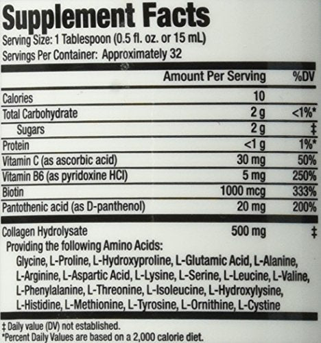 Rejuvicare Liquid Collagen Beauty Formula with Amino Acids, Protein and Biotin, Delicious Grape Flavor, Purple 16 oz ,32 servings