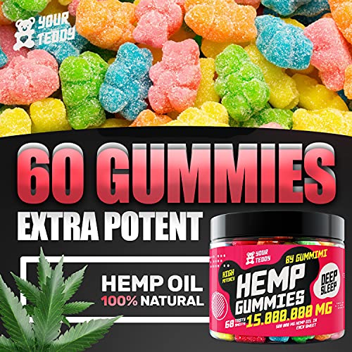 Gummies for Pаin, Аnxiety, Slееp, Stress Rеlief - Candy Gummy Bears with Oil - Rich in Vitamins B, E & Omega 3, 6, 9