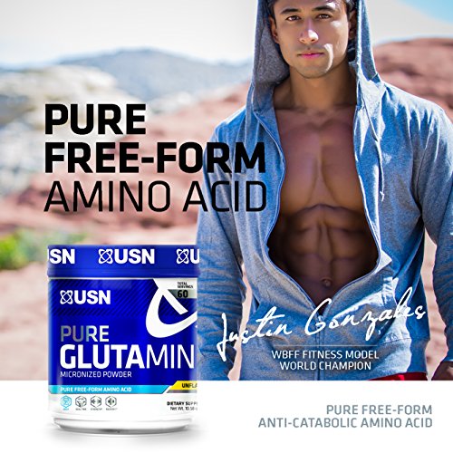 USN Pure Glutamine Micronized Powder, 300 Grams