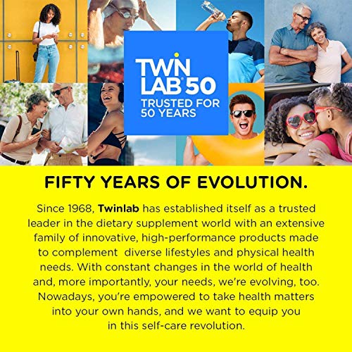 Twinlab L ARGININE 500MG - 100 Cap- Supports Nitric Oxide Production | Free Form Amino Acid