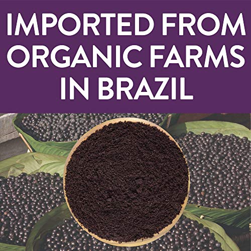 Organic ACAI Powder (Freeze-Dried) | 2oz Resealable Kraft Bag | 100% Raw Superfood Berry From Brazil | by FGO