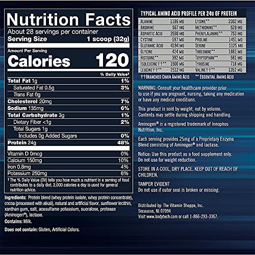 Whey Tech Pro 24 Protein Powder Whey Protein Isolate Concentrate Chocolate Coconut 2 Pound (27 Servings)