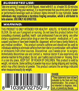 C4 Ripped Pre Workout Powder ICY Blue Razz | Creatine Free + Sugar Free Preworkout Energy Supplement for Men & Women | 150mg Caffeine + Beta Alanine + Weight Loss | 30 Servings