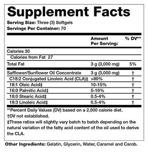 Olympian Labs Cla-conjugated Linoleic Acid, 3000 mg, 210 sotfgels (70 Servings)