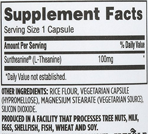 Whole Foods Market, L-Theanine 100mg, 60 ct