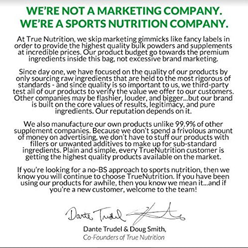 True Nutrition - L-Glutamine Powder - Supports Intense Workout Recovery and Nitrogen Balance - Vegan Amino Acid Supplement - 500g