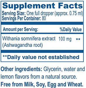 Ayush Herbs Ashwagandha Drops, Powerful Cognitive, Adrenal, Immune System, and Full-Body Support, All-Natural Ayurvedic Herbal Supplement, Doctor-Formulated, 2 Ounces