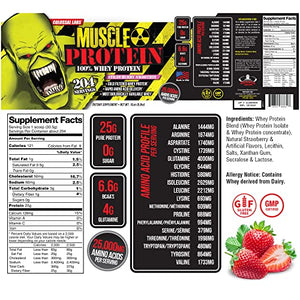 GL Colossal Labs Monster Muscle Protein (12 Pound (Pack of 1), Strawberry)