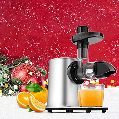 Vpcok Direct Extractor de Jugos, Celery Juicer Machines Vegetable and Fruit,Cold Press Juicer for Celery/Vegetable/Wheat, Masticating juicers, Slow Juicer Machine, Juice Extractor with Cleaning Brush