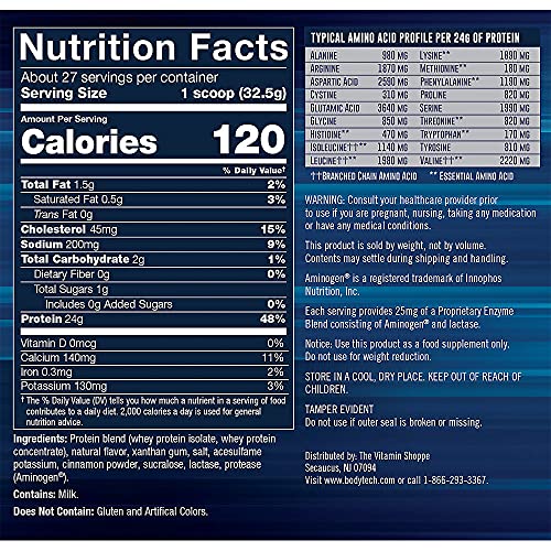 Whey Tech Pro 24 Whey Protein Isolate Concentrate Powder Limited Edition Snickerdoodle (2 Lbs. / 27 Servings)