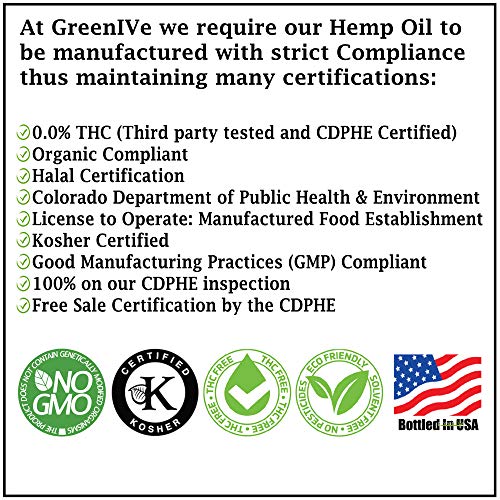 GreenIVe - Hemp Oil - Vegan Omegas - Cold Pressed - Exclusively on Amazon (8oz)