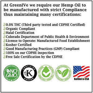 GreenIVe - Hemp Oil - Vegan Omegas - Cold Pressed - Exclusively on Amazon (8oz)